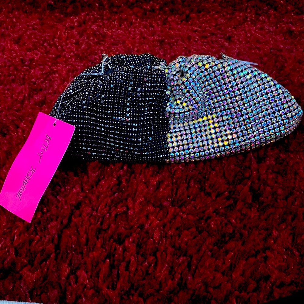 Betsey Johnson liquid bling clutch